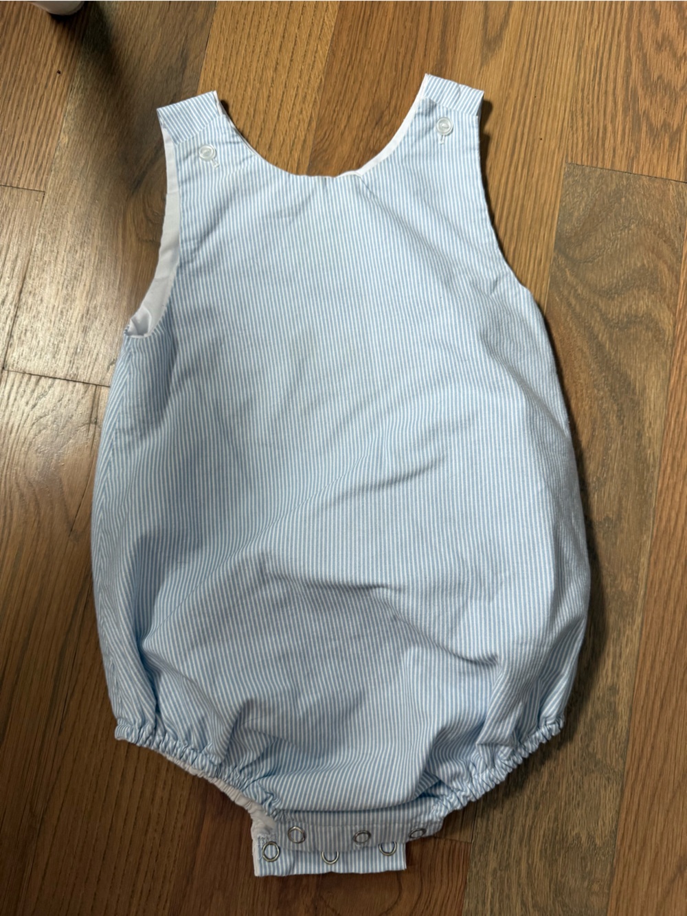Classic Whimsy Blue Pinstripe Baby Bubble
